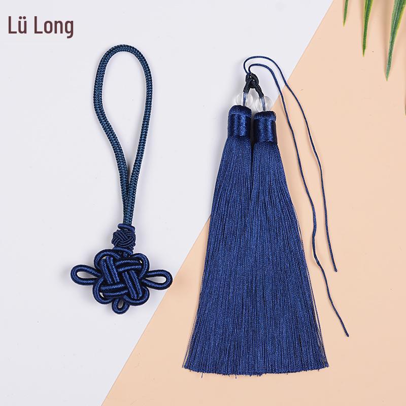Handwoven Red Chinese Knot Tassel DIY Kit - Small Pendant