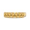 Citrine Classic Eternity Seven Stone Band Ring - 925 Sterling Silver Gold Vermeil