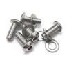 6 PCS Stainless Derby Cover Screw Bolt & Washers For Harley Dyna Wide Glide FXDWG Night Train Ultra Limited 1/4"-20