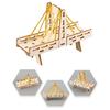 Interactive Physics Teaching Aid Wooden Suspension Bridge Model Craft Set For Science Experiment Classroom Demonstration