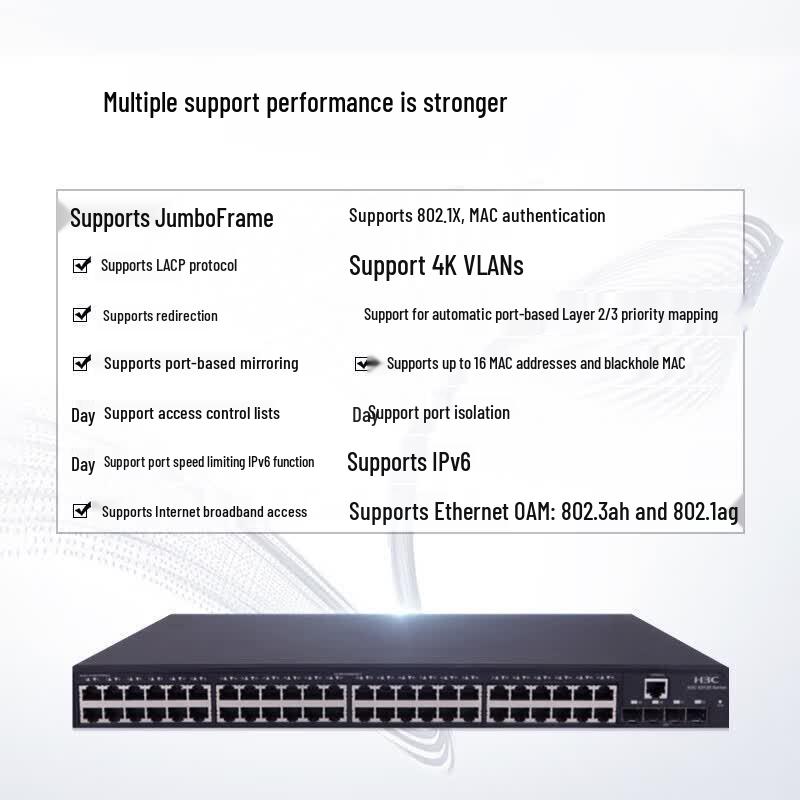 H3C S5130S-52P-EI 48-Port Gigabit Managed Switch