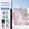 Unisex Autumn-Winter Touchscreen Cycling & Skiing Gloves - Velvet Lined & Thickened for Outdoor Sports