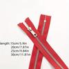 5pcs 15-30cm5# Metal zipper Silver teeth Titanium alloy Y teeth Smooth bag pocket leather bag zipper