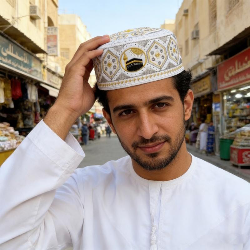 Bestickte jüdische Kippa Totenkopf-Abdeckung Traditionelles Design Leicht für religiöse Zeremonien und den täglichen Gebrauch