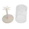 Doll Transparent Display Box with Hook Rotatable Stackable Dusts Proof for Action Figure Storage Collections Crystal