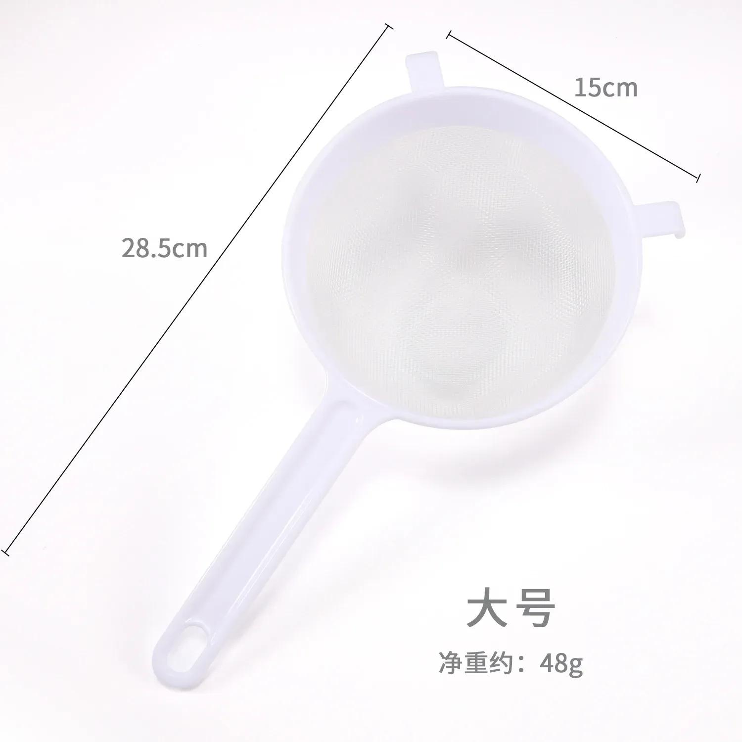 

новый Кухонный Многоразовый Ручной Пластиковый Экран Ситечко для Чайных Листьев Мука Сито Дуршлаг Сетчатое Сито Фильтрация Пищи Кухонные Аксессуары - для 15CM