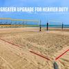 Outdoor Volleyball Boundaries Line with Ground Nails Volleyball Courts Webbing Marker for Sand Outdoor Grass Backyard