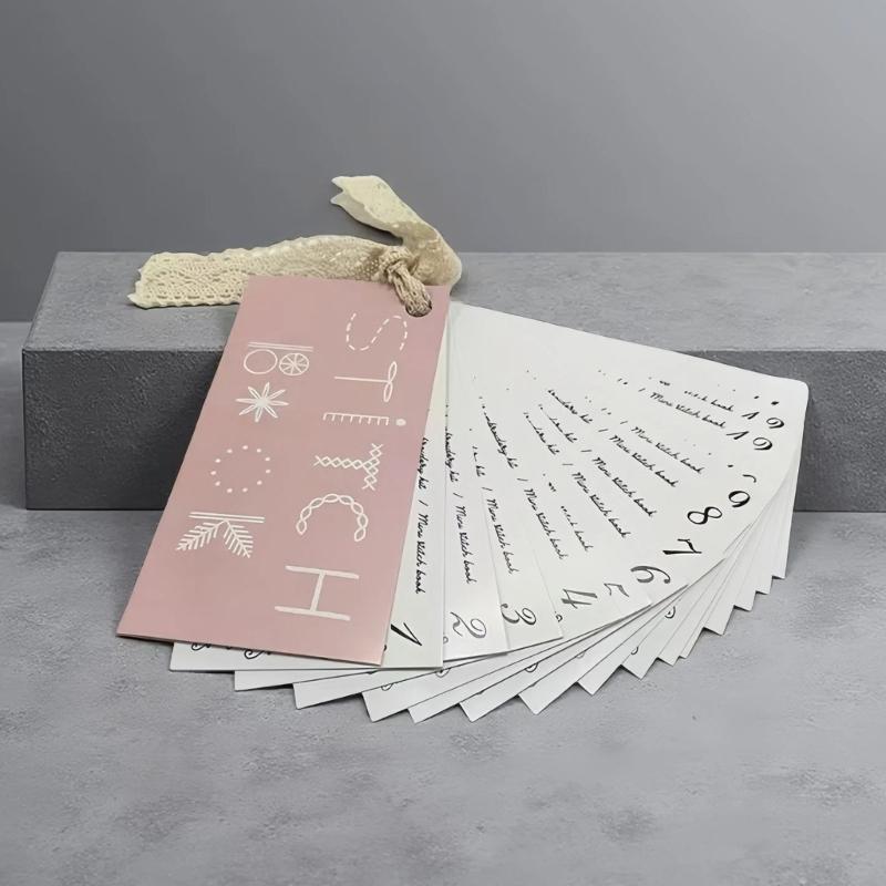 Embroidery Guidebook With Step By Step Stitching Pattern Sewing Manual for Beginner Hand Sewing Needlework Project