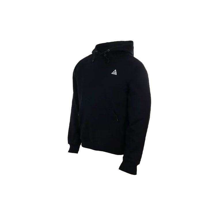 Nike ACG Embroidered Logo Hoodie Pullover Long Sleeve Men Tops Black CW4490-013