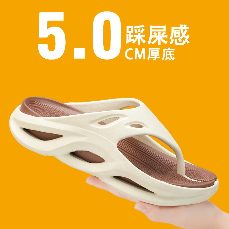 Flip Flops Men's Slippers Flat Sandals Shoes for Men Wear-resistant Ventilate Soft and Comfortable Indoor and Outdoor Beach Shoe