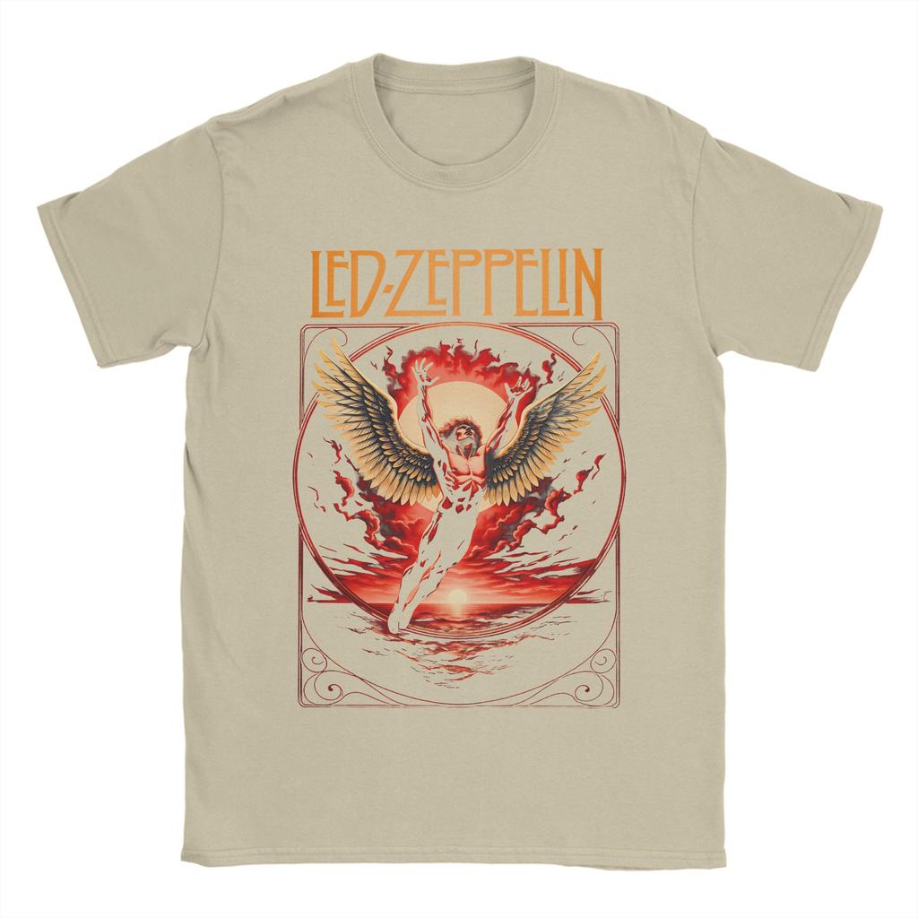 Unisex Women TShirt The Mother Ship Led Zeppelin TShirts Harajuku Summer Tees Vintage Pure Cotton Tops Birthday Present