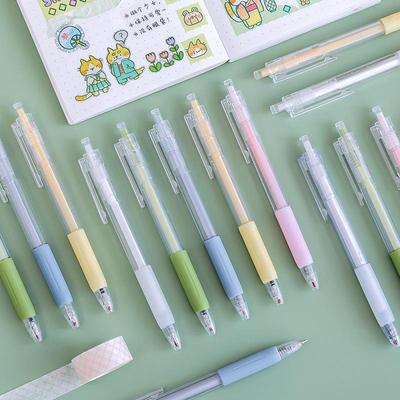 Hochwertiger Macaron-Farbgelstift, 0,5 mm schwarze Tinte für Schüler