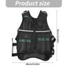Multi-Pocket Utility Vest With Reflective Trim and Adjustable Side Bands for Keeping Common Work Items Close During Maintenance and Installation Tasks