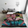 Warm Soft Blanket Airplane Travel Zoey Huntrix KPop Demon Hunters Throw Blanket Flannel Bedspread For Couch Chair Sofa Bed Cover