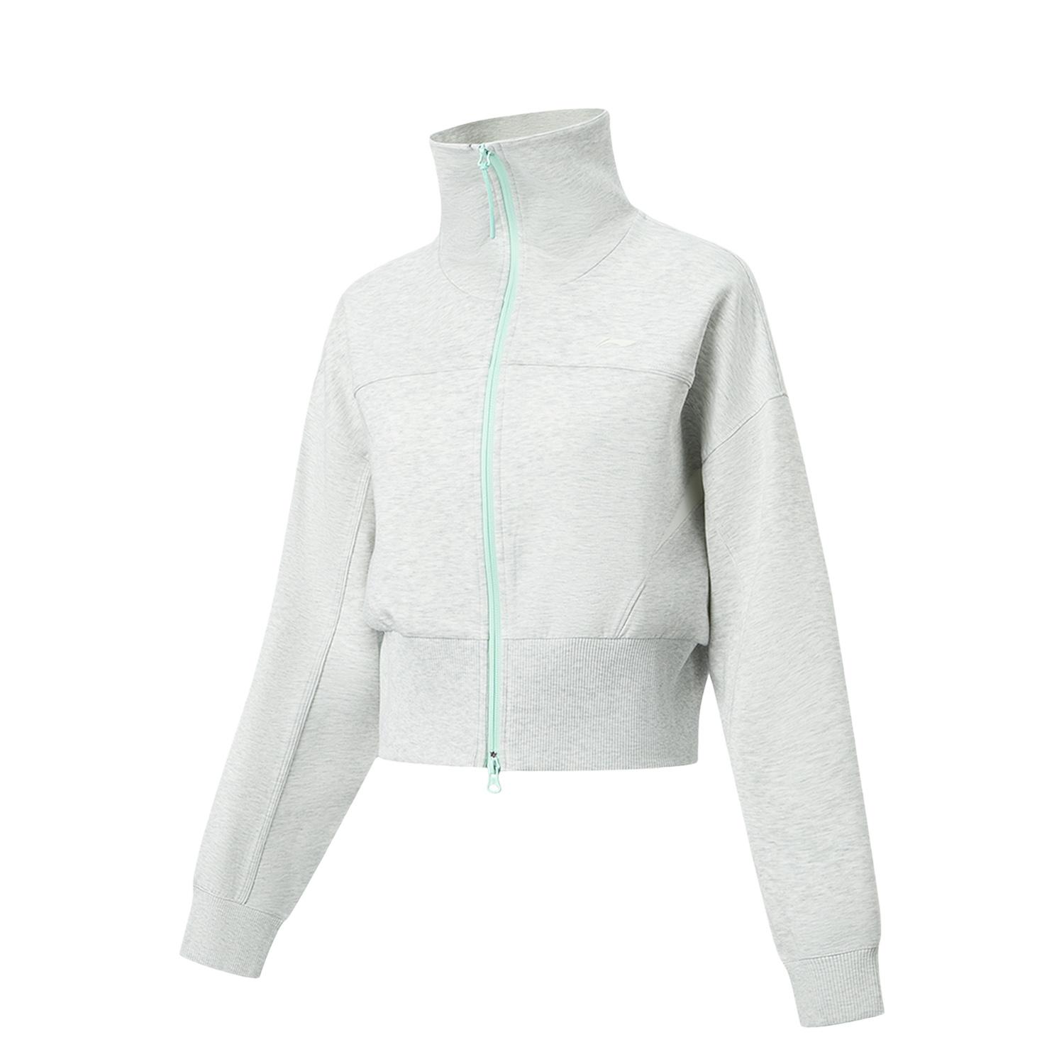 Li-Ning Quick-Dry Cool Stand-Up Collar Logo Fitness Jacket Women jackets AWDW416-1 S