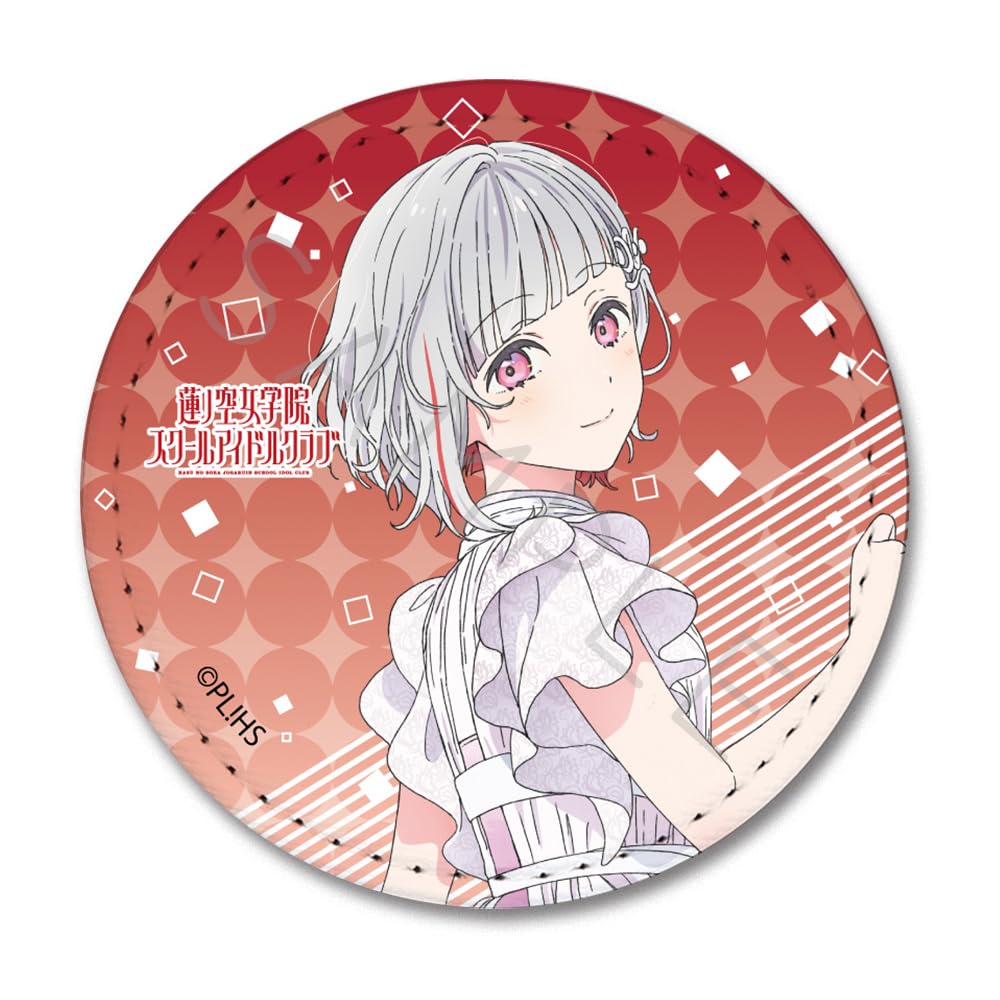 SYNC INNOVATION Hasunozora Academy School Idol 4th Edition Leather Badge 5mm Not PU  Love Live! Girls  Club  [Yugiri Tsuzuri] [Round] Diameter