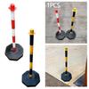 85cm Traffic Cone Barrier Parking Post Portable Traffic Bollard Parking Pole Sideways Construction Lot Road Markers Warning Pile