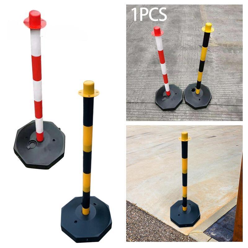 85cm Traffic Cone Barrier Parking Post Portable Traffic Bollard Parking Pole Sideways Construction Lot Road Markers Warning Pile