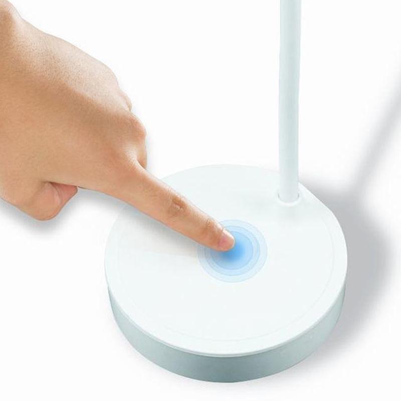 LED Skrivebordslampe 3 Nivåer Dimmbar USB Oppladbar Batteridrevet Bærbar Berørings Bordlampe Øyebeskyttelse For Soverom Nattbord