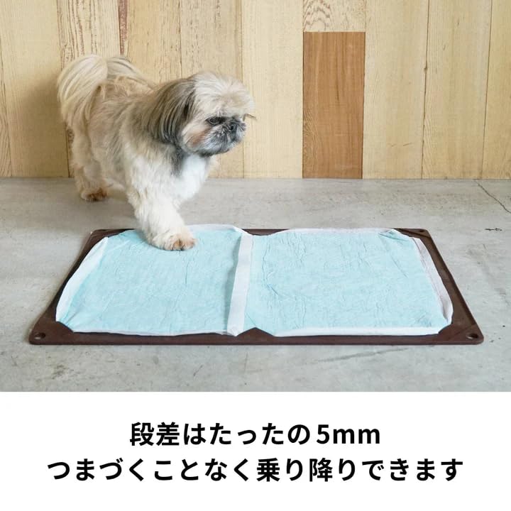 HARIO Dog Toilet Mat, Box Package, Wide, for Senior Dogs, Senior Dogs, and Cats, Care, and Toilet Training (PTS-TMWCB-CBR)