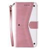 Étui portefeuille pour Samsung Galaxy A17 (4G &amp; 5G) - Coque rabat - Cuir synthétique - 3 fentes cartes - Support intégré - Rose