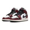 Air Jordan 1 Mid SE GS Wear-Away Kids Sneakers White Black Sail FB0568-006