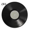 Decorative Vinyl Record Display DIY Graffiti Clock Ornament, Reusable Blank Acrylic Retro Tabletop Multi-color Marker Craft Wall Decor with