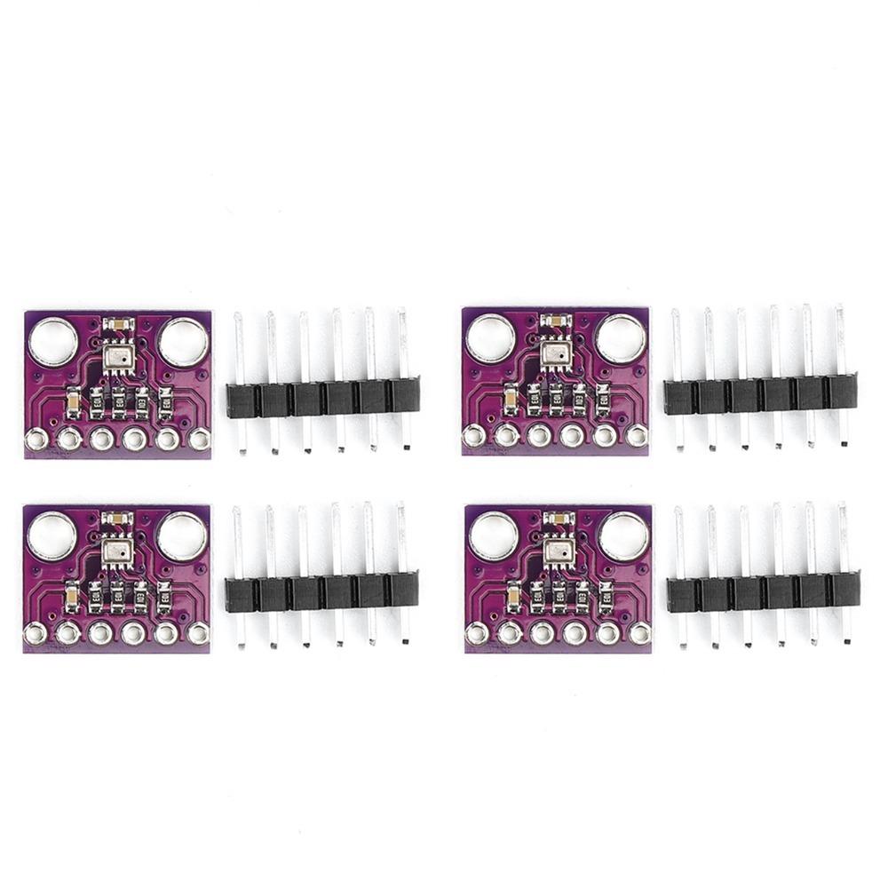

4PCS 300-1100 hPa Atmospheric Pressure Sensor GY‑BMP280‑3.3 with Pin Header Temperature Sense High Precision Synthetic Cardboard жовтий