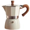 Vintage Wooden Handle Espresso Maker 150ml 300ml Moka Pot Classic Italian Cafe Tools Kitchen Home Coffee Maker Cafe Accessories