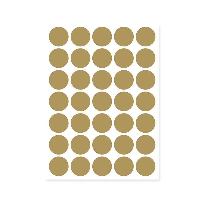Colorful A5 Dot Stickers: Blank Round Adhesive Labels for Handwriting, Classification, and Sealing