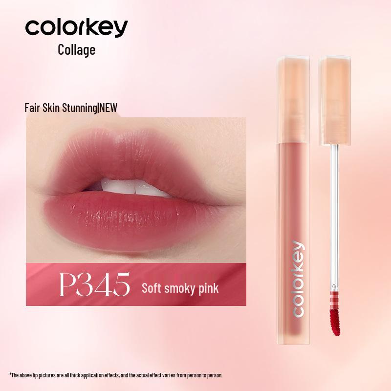 Colorkey Water Mist Lip Glaze: Qixi Capybara Non-Transfer Lipstick for Women