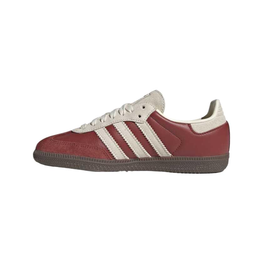 adidas Samba OG J Preloved Ruby Cream White Kids Sneakers Red Gum JH7863