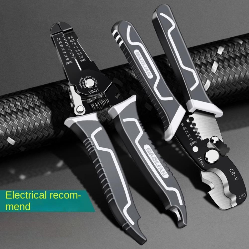 High-carbon Steel Electrician Crimpe Pliers Non-Slip Wire Stripping Tool New Pincers  Electrician