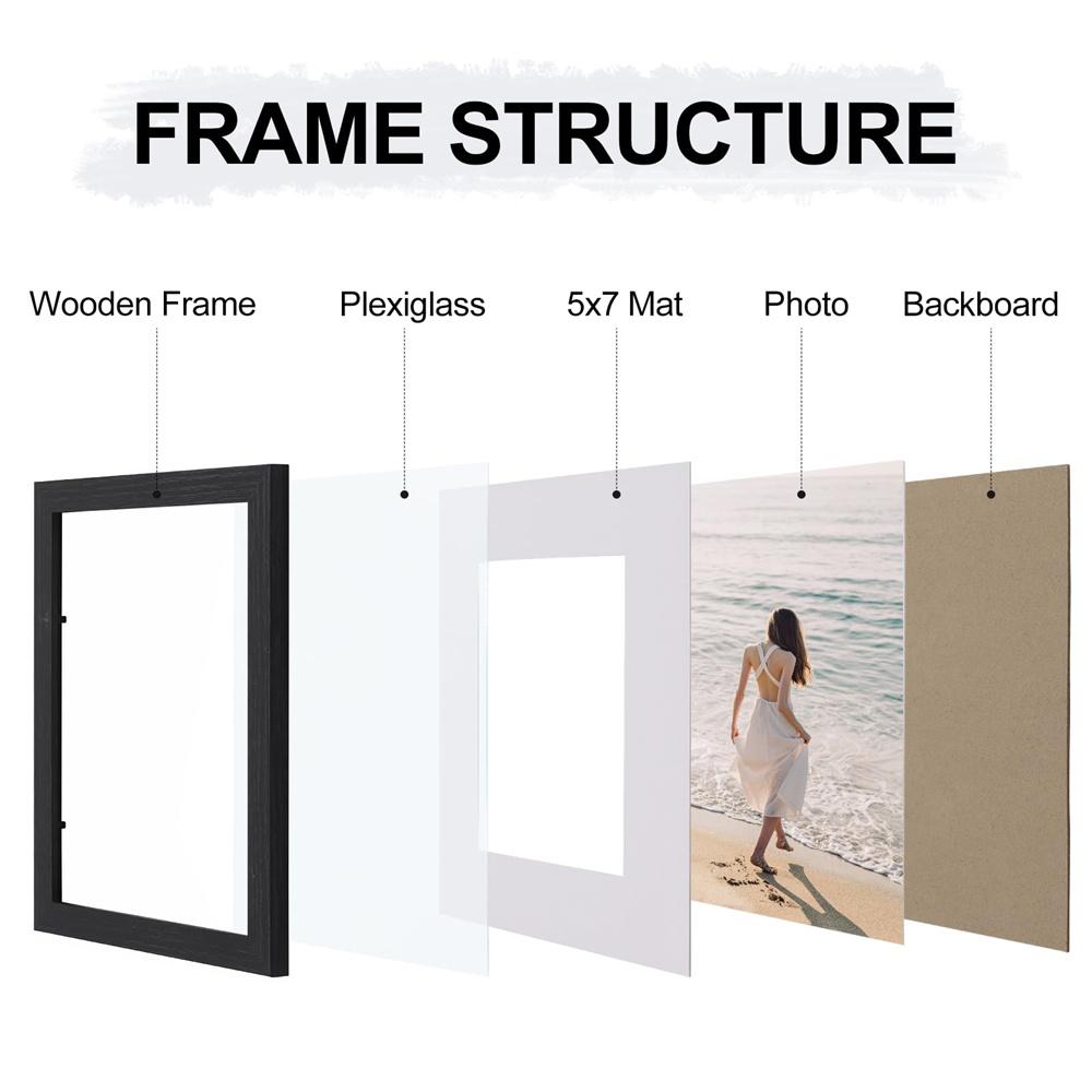 Olanly Picture Frames For Wall Set Display Pictures Collage Frame For Wall or Tabletop Perfect Home Decor Gifts Pictures Display