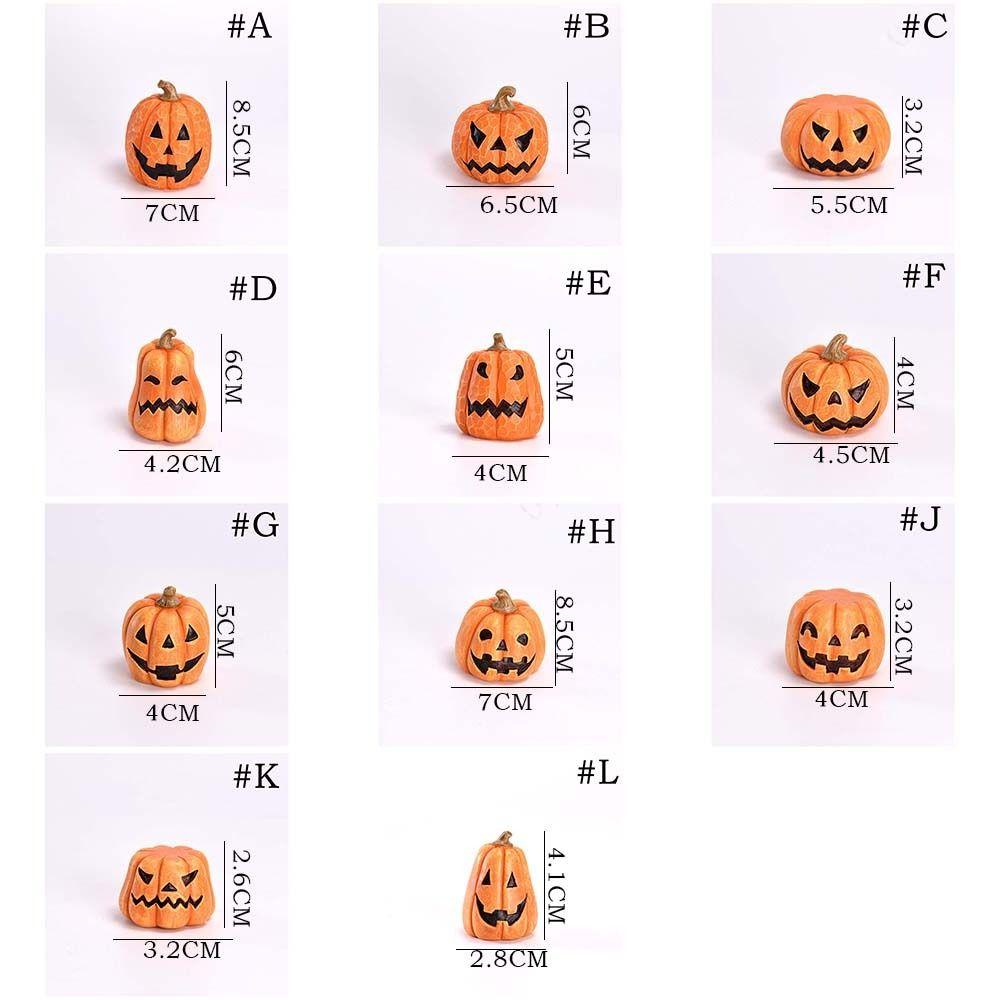 DIY Handmade Craft Halloween Pumpkin Model Resin Fake Pumpkins Model  Thanksgiving