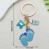 Baby Foot Pendant Keychain: Mix and Match Baby Clothes & Bottle Charms for Boys & Girls