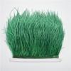 8-10cm Ostrich Feather Trims for Needlework and Handicraft Black Plume Skirt Decoration Natural Feathers Ribbon Fringe