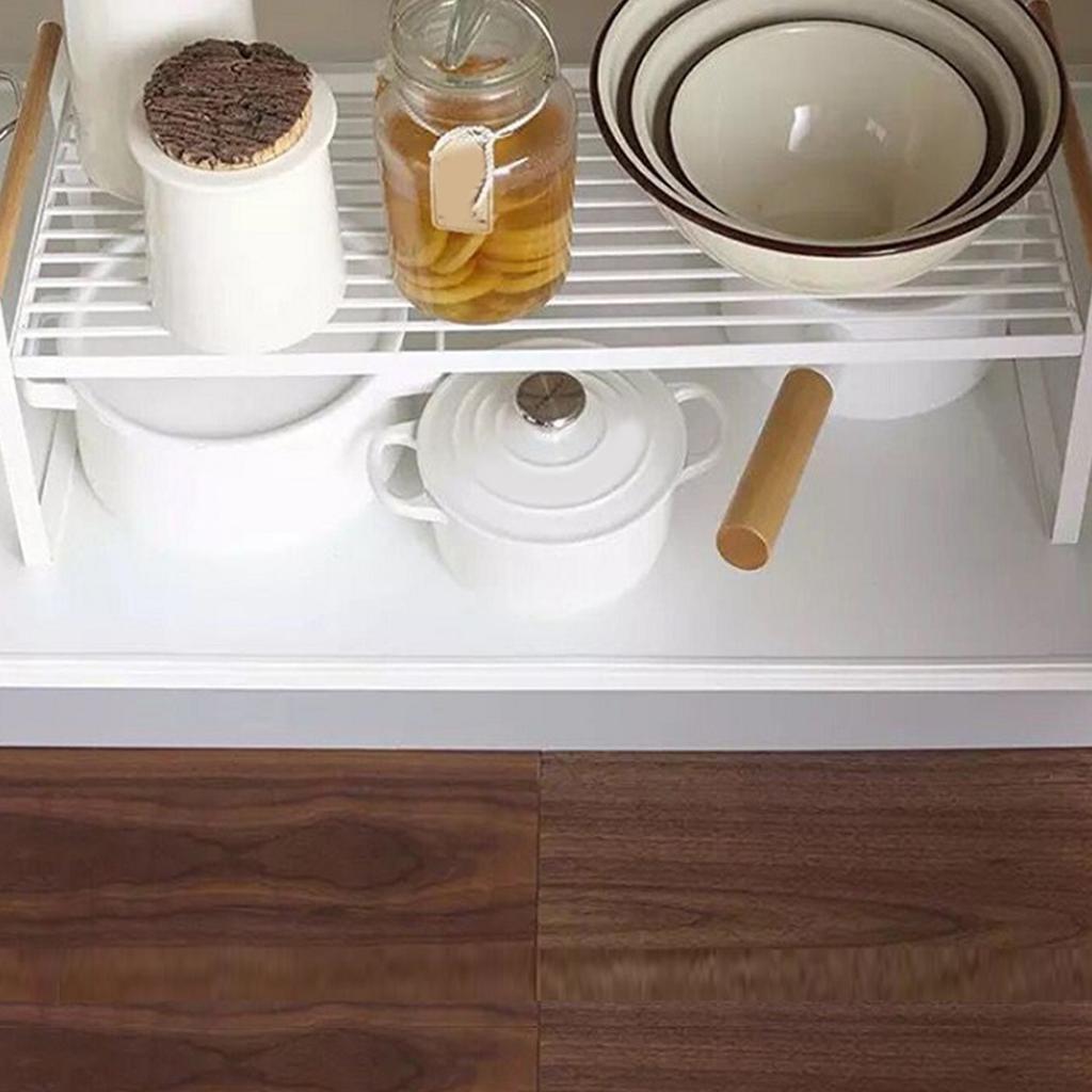 Spice Rack Iron Multifunctional Kitchen Supplies Kitchenware Organizer Countertop Seasoning Holder for Kitchen White