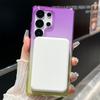 For Samsung Galaxy S25 Ultra Case Glitter PC+TPU Clear Mirror Kickstand Phone Cover with Compatible with MagSafe