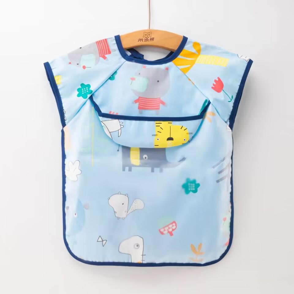 

Детские нагрудники с героями мультфильмов, нагрудники для кормления с короткими рукавами, аксессуары для детей 0–4 лет 0-2Years