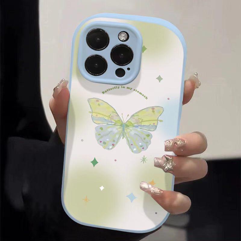 Butterfly Suitable for Iphone16pro Europe and America 15promax Mobile Phone Case 14PLUS13pro Anti-fall 12/11