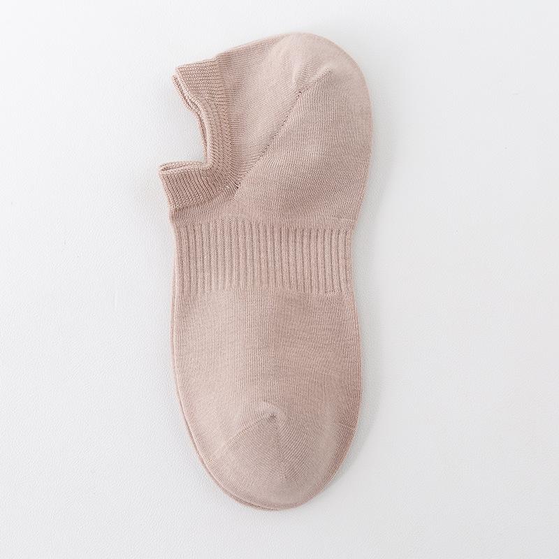 Men's Autumn and Winter Invisible Boat Socks, Simple and Breathable Cotton Socks, Casual Short Socks