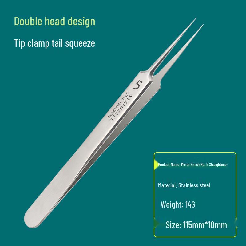 Precision Acne & Blackhead Removal Tweezers Set - Pimple Needle and Squeezing Tool