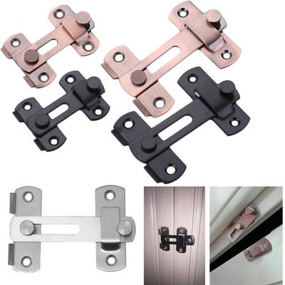 1pc Barn Door Cast Metal Hook Latch Lock Texture Country Rustic Decoration Ornament Toilet Doors Right Angle Sliding Door Buckle