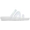 Crocs Sandali Ciabatte da Donna con Punta Aperta, Slip-On, Suola in Gomma, Asciugatura Rapida, Antibatterici, Bianco 208537-100
