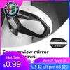 For Alfa Romeo For Alfa Romeo 2pcs Car Rearview Mirror Rain Eyebrow Sun Visor Shade Cover Rainy Shield Guard 159 Giulietta Giuli