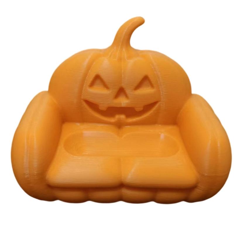 Home Accent Mini Sofa Holder with Seat Tray for Jewelry and Key, Halloween 3D Printed Decorative Tray for Desk Shelf