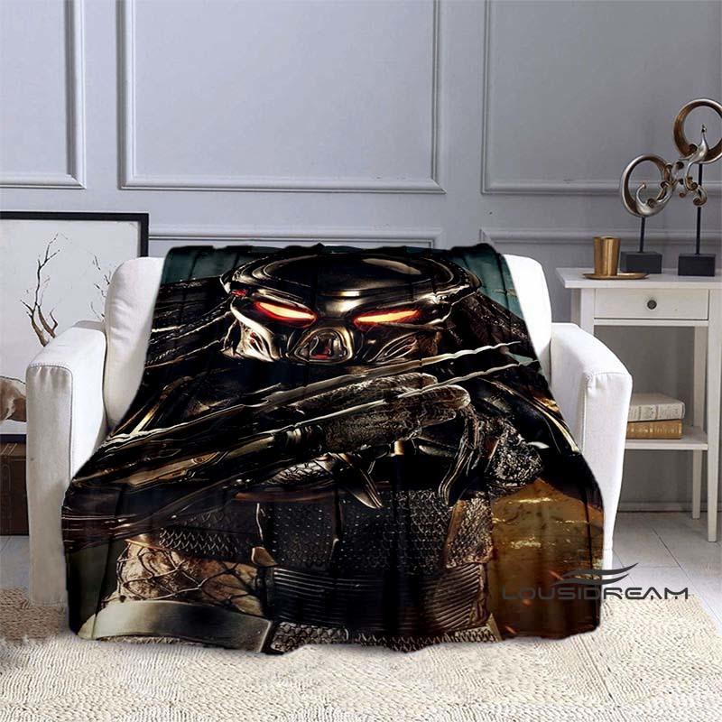 Alien Vs. Predator Printed Blanket Warm and Beautiful Flannel Soft and Comfortable Home Travel Bed Blanket Birthday Gift