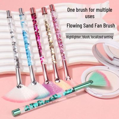 Set de brochas de maquillaje Crystal Sand: Brochas para corrector y sombras de ojos