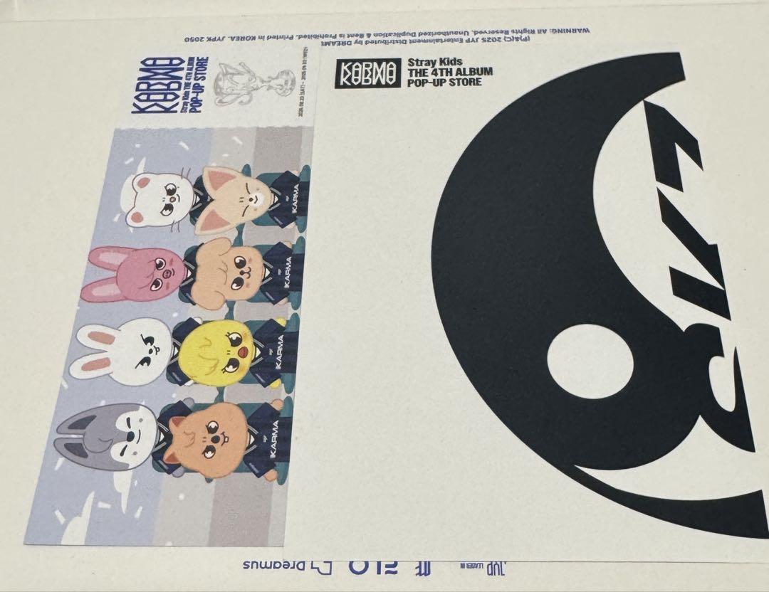 

[USED] Stray Kids KARMA Korean Pop-Up Admission Bonus Ticket
